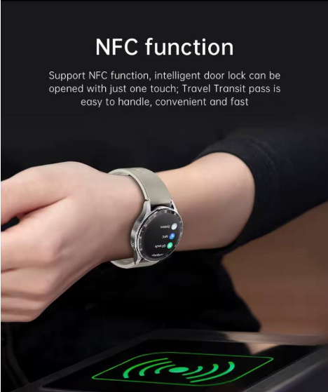Zegarek z wbudowanymi słuchawkami Bluetooth, NFC i funkcjami sportowymi